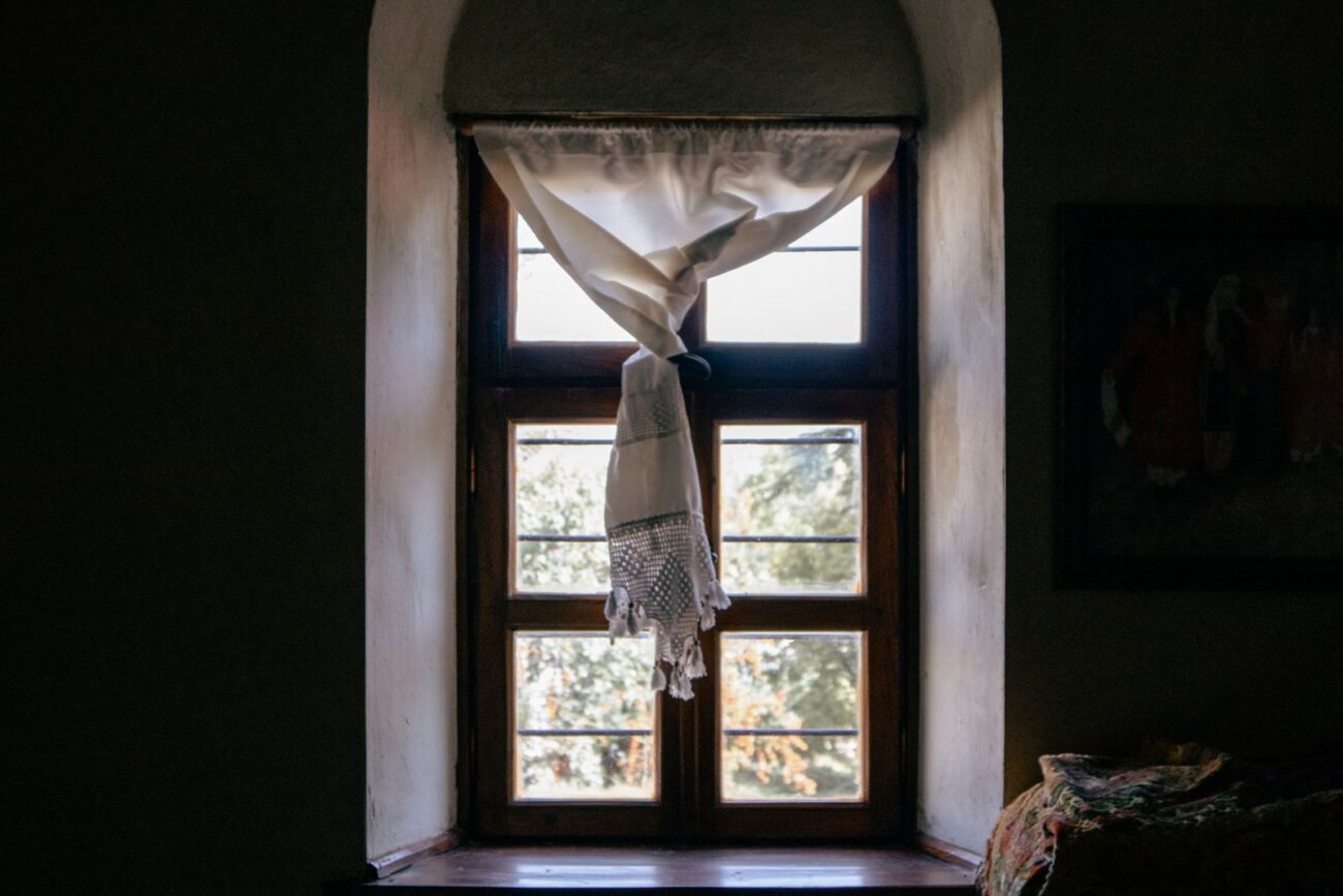 Soft morning light coming through a window in a quiet room